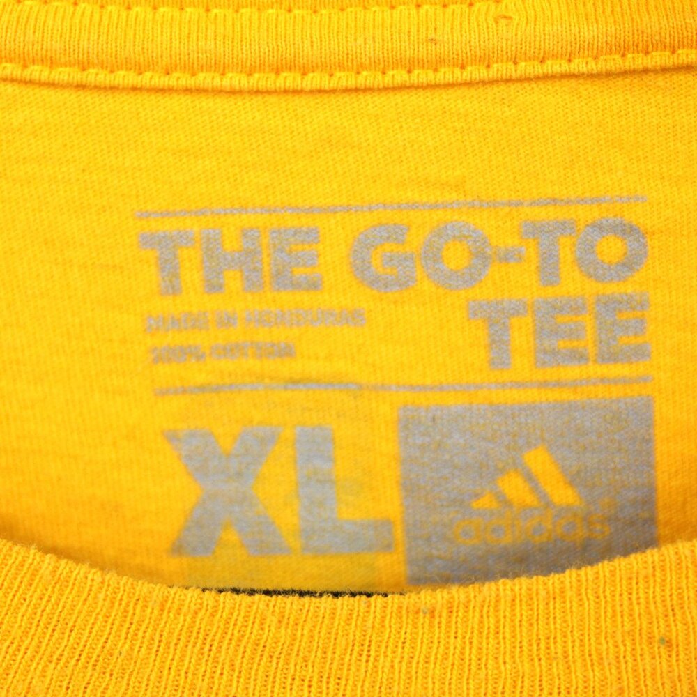 Adidas Kobe Bryant Men's Yellow LA Lakers #24 T-Shirt Double Sided Stats Size XL - Picture 3 of 5